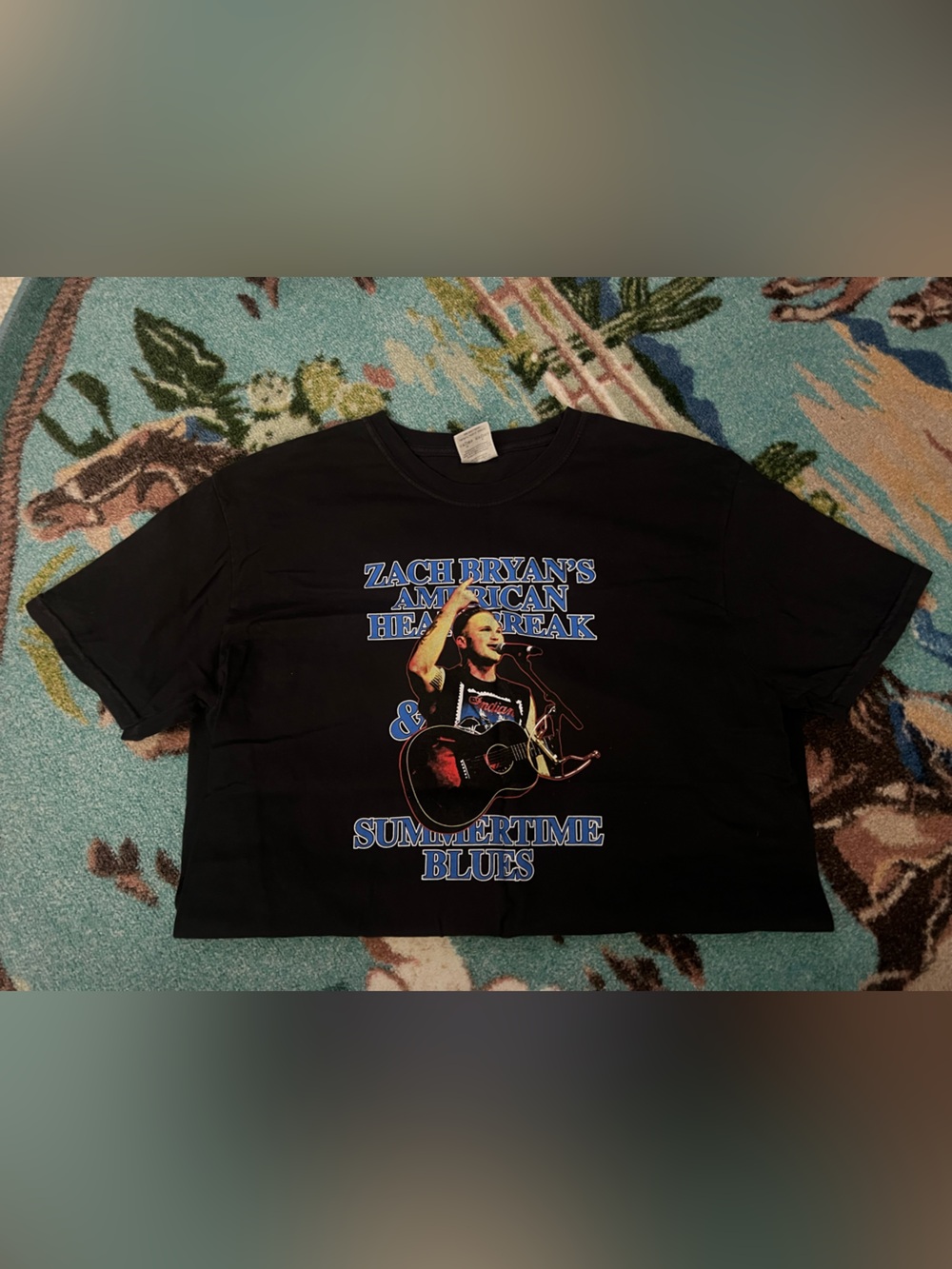 Comfort Colors Black Zach Bryan Summertime Blues Graphic Tee - Picture 1 of 2